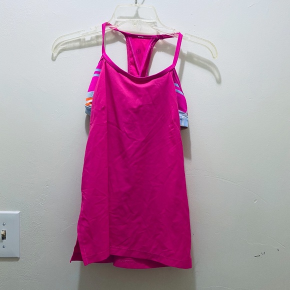 Lululemon Sz 4 Raspberry Glo Amped Tank Top Sz 4 - Picture 6 of 6